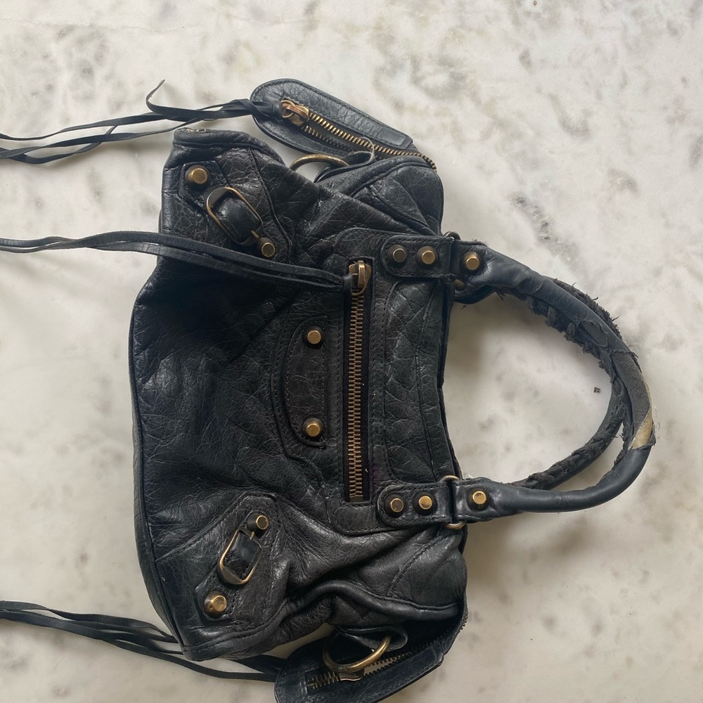 Balenciaga city nano bag black